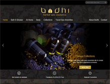 Tablet Screenshot of bodhicosmetics.com